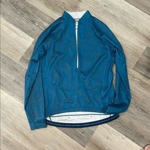 NIKE Women's Fit Dry Jacket Half Zip Athletic Storage pockets Long Sleeve Size L